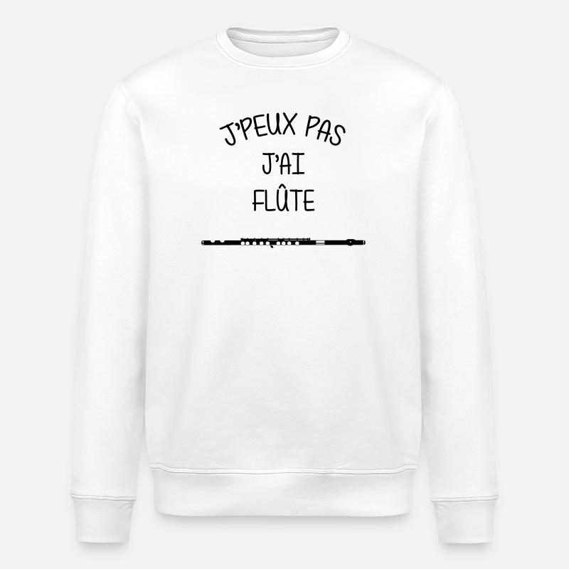 Flûte / Flute / Musique / Musicien / Flutiste - Sweat bio ROLLER Stanley/Stella Unisexe - blanc