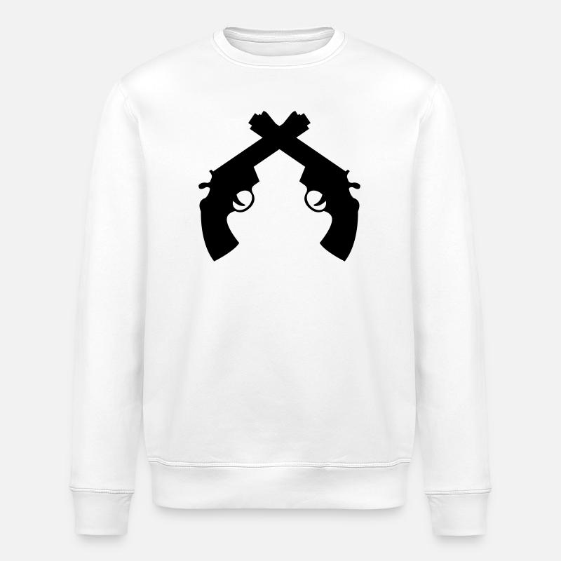 Polizist / Justiz / Polizei / Gewehr - Stanley/Stella Unisex Bio-Sweatshirt ROLLER - Weiß