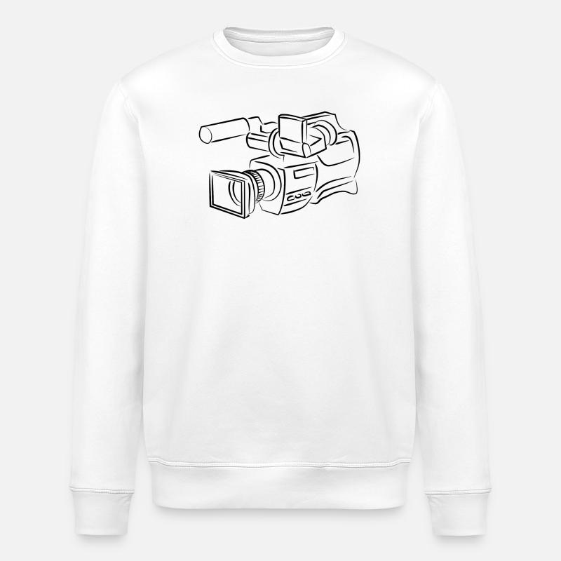 camera - Stanley/Stella ROLLER Unisex Organic Sweatshirt - white