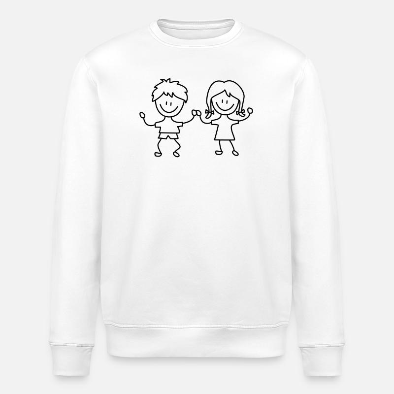 Kinder Kindergarten - Stanley/Stella Unisex Bio-Sweatshirt ROLLER - Weiß