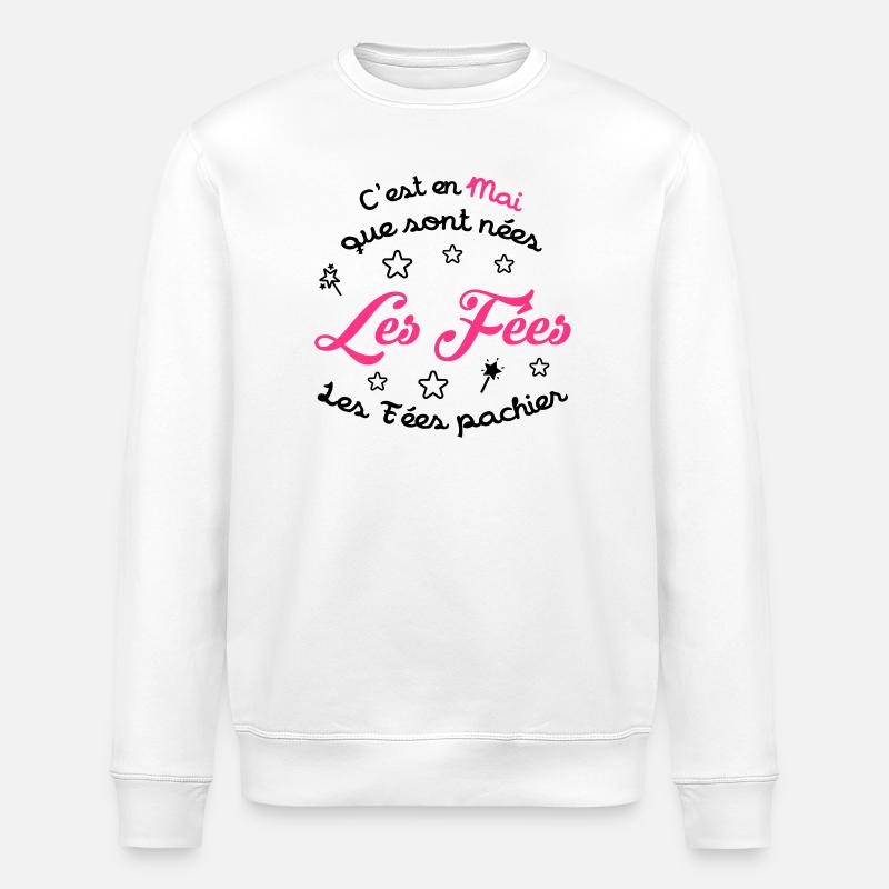 fille / fée / princesse / bébé - Sweat bio ROLLER Stanley/Stella Unisexe - blanc