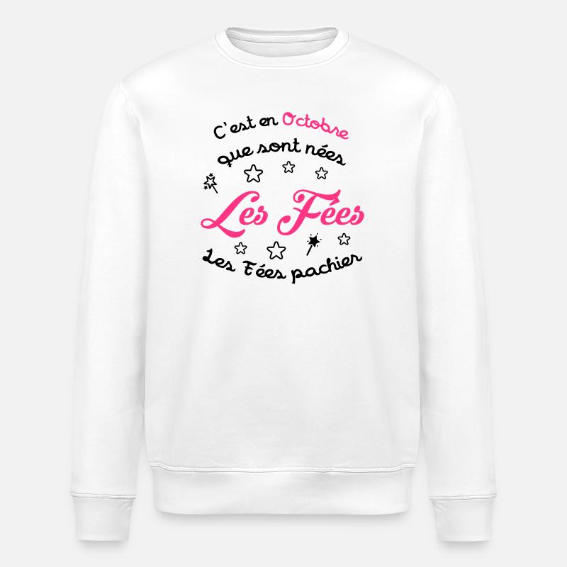 Mädchen / Fee / Prinzessin / Baby - Stanley/Stella Unisex Bio-Sweatshirt ROLLER - Weiß