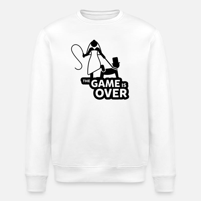 game over junggesellenabschied - Stanley/Stella Unisex Bio-Sweatshirt ROLLER - Weiß