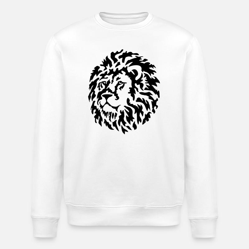 lion - Stanley/Stella ROLLER Unisex Organic Sweatshirt - white