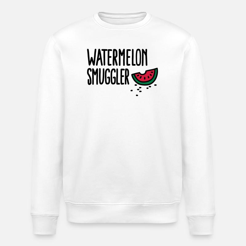 Watermelon smuggler - Sweat bio ROLLER Stanley/Stella Unisexe - blanc