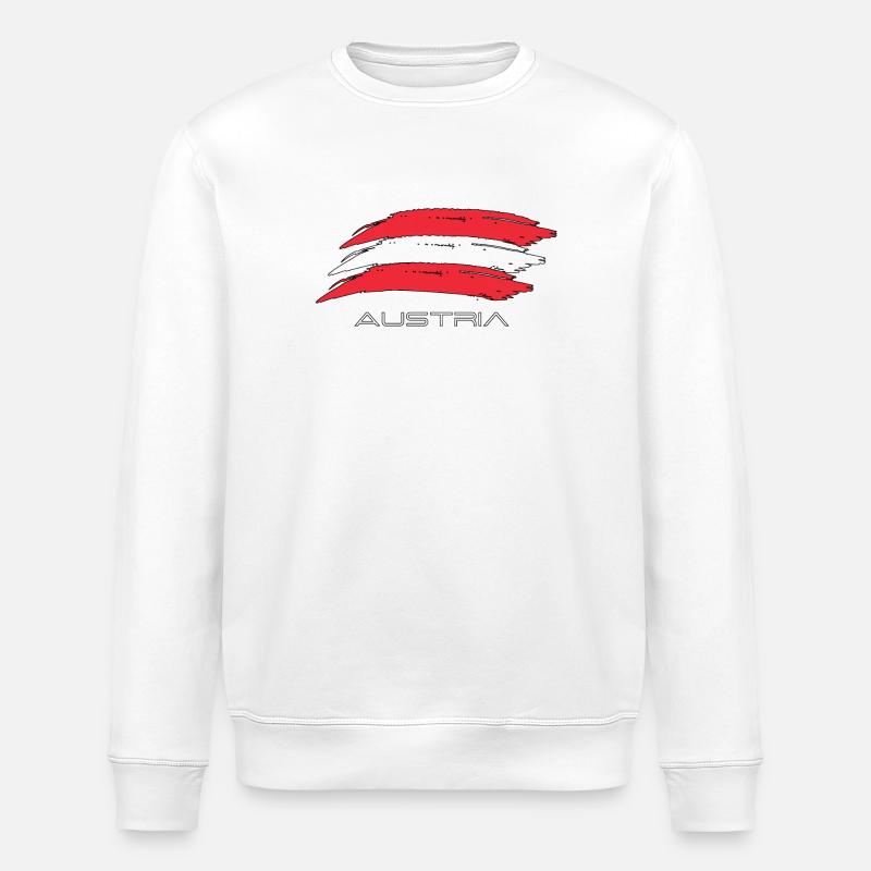 Austria - Stanley/Stella Unisex Bio-Sweatshirt ROLLER - Weiß