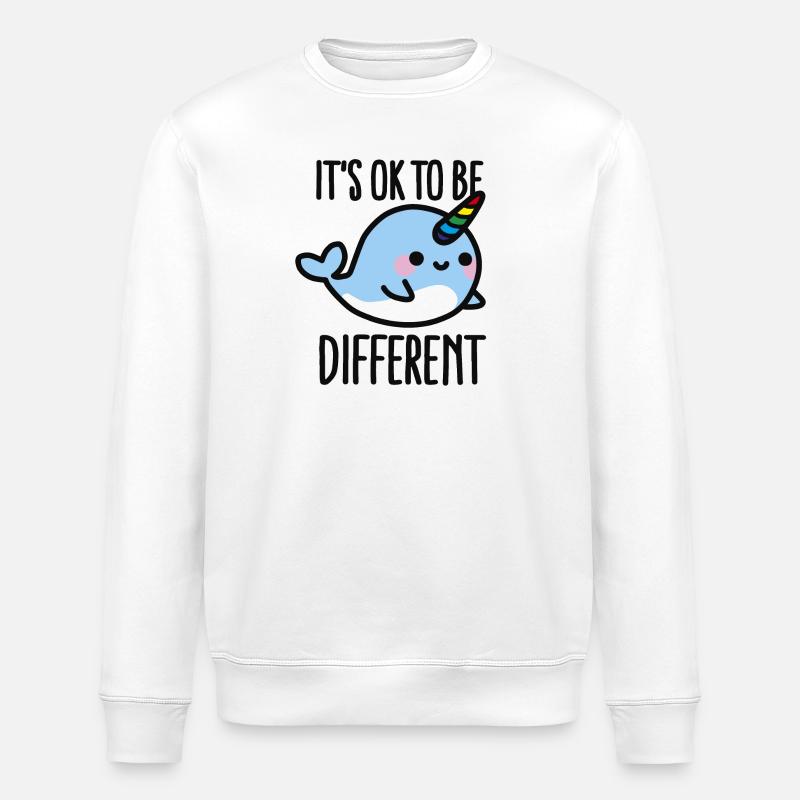 It's ok to be different - Stanley/Stella Unisex Bio-Sweatshirt ROLLER - Weiß