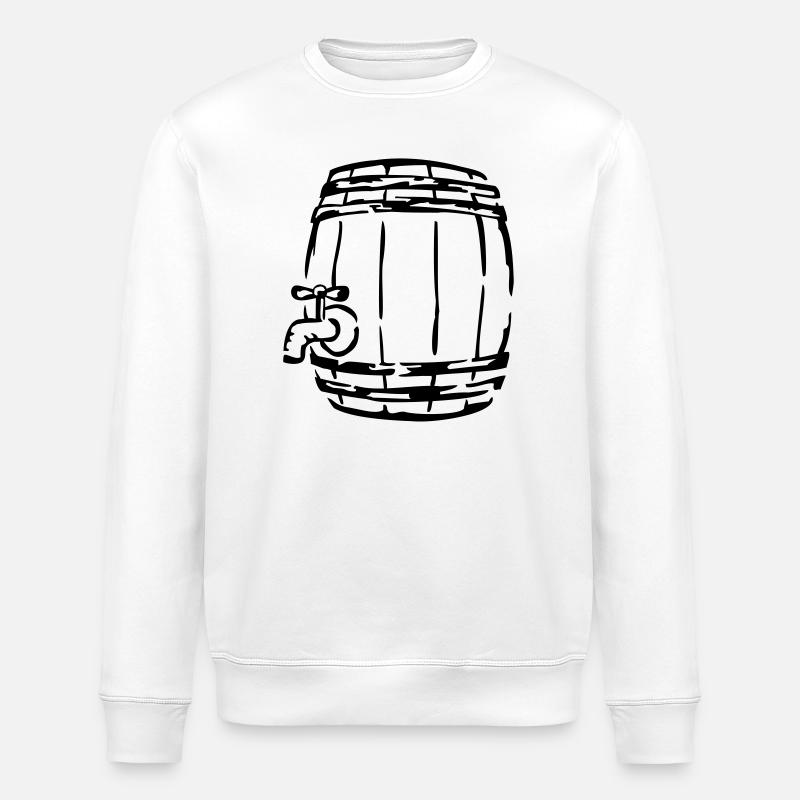 bière - Sweat bio ROLLER Stanley/Stella Unisexe - blanc