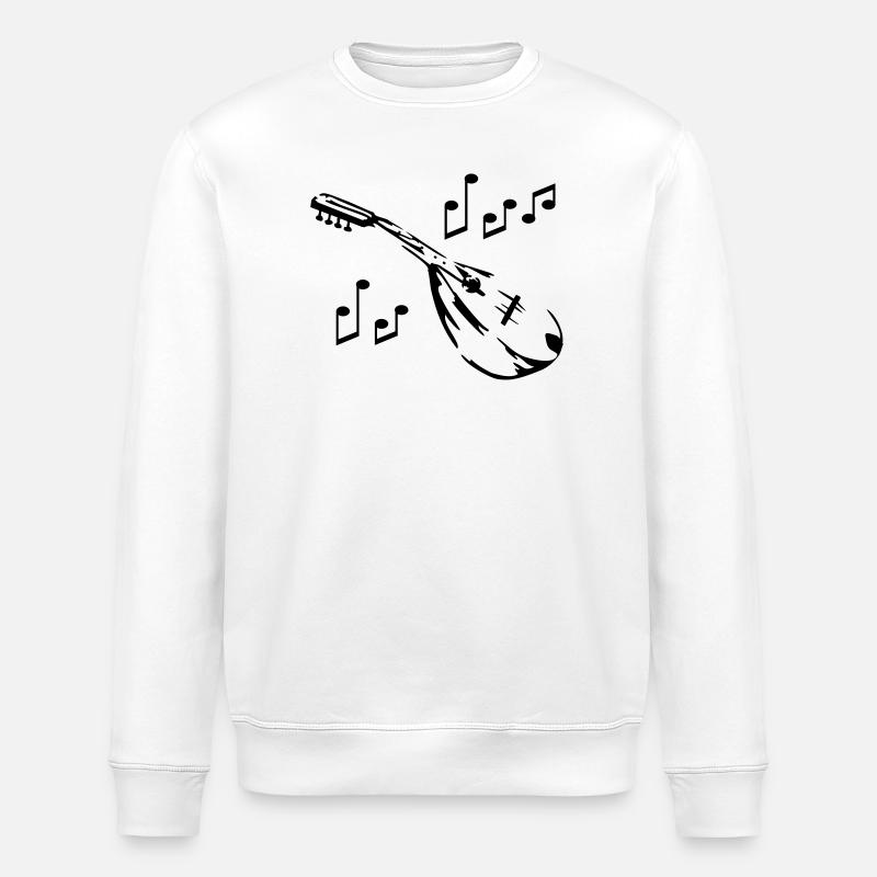 mandolin - Stanley/Stella ROLLER Unisex Organic Sweatshirt - white