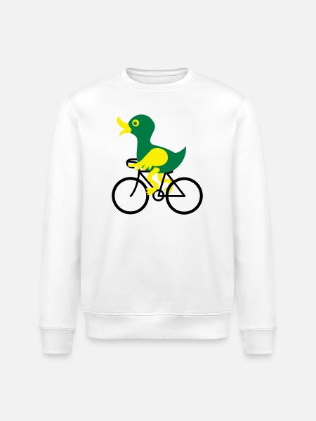 bike - Stanley/Stella ROLLER Unisex Organic Sweatshirt - white