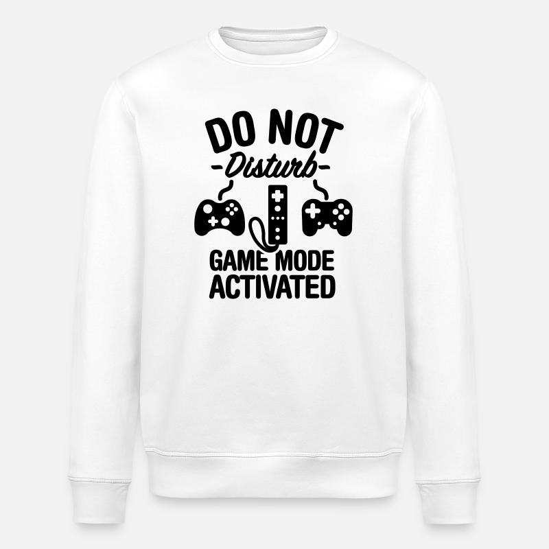 Do not disturb game mode activated - Stanley/Stella Unisex Bio-Sweatshirt ROLLER - Weiß