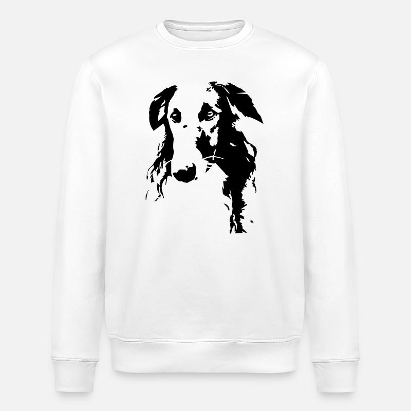 Tête de barzoï - Sweat bio ROLLER Stanley/Stella Unisexe - blanc