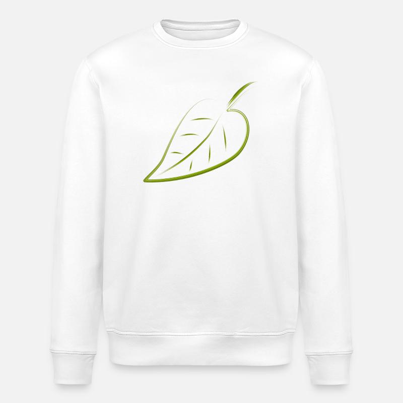 feuille - Sweat bio ROLLER Stanley/Stella Unisexe - blanc