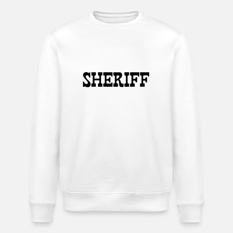 SHERIFF - Sweat bio ROLLER Stanley/Stella Unisexe - blanc