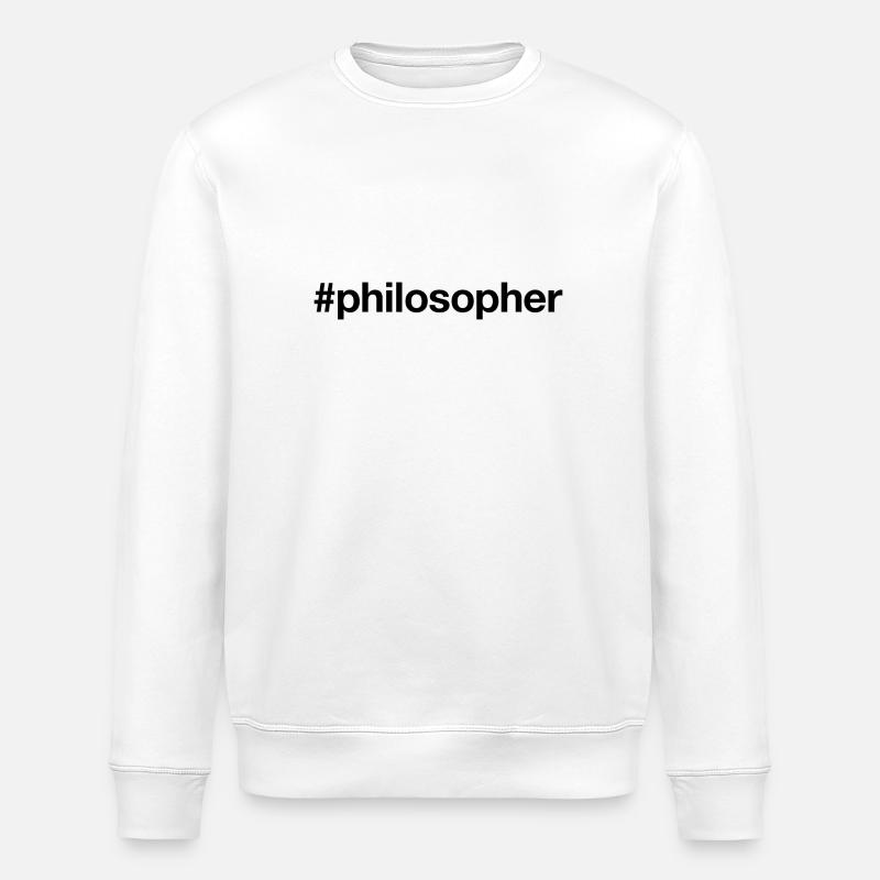 PHILOSOPHER - Stanley/Stella ROLLER Unisex Organic Sweatshirt - white