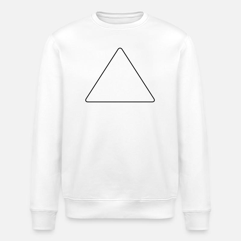 Triangle avec coins arrondis - Sweat bio ROLLER Stanley/Stella Unisexe - blanc