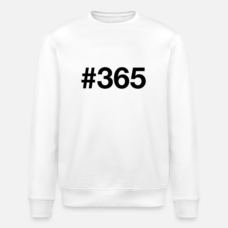 365 jours mois année - Sweat bio ROLLER Stanley/Stella Unisexe - blanc