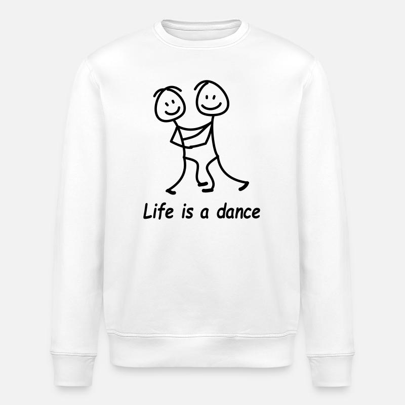 dancing - Stanley/Stella ROLLER Unisex Organic Sweatshirt - white