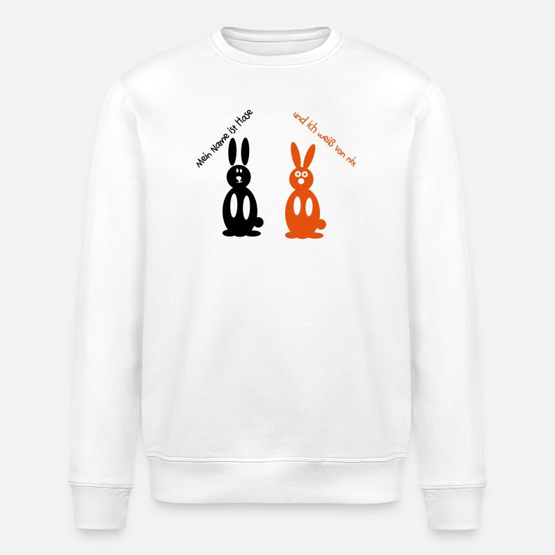 Drôles de lapins Lapins Lapins - Sweat bio ROLLER Stanley/Stella Unisexe - blanc