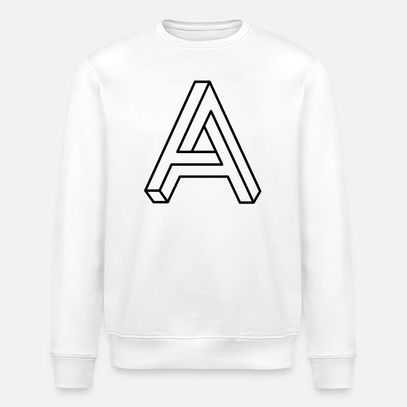 Forme Impossible – Conception d’illusion d’optique - Sweat bio ROLLER Stanley/Stella Unisexe - blanc