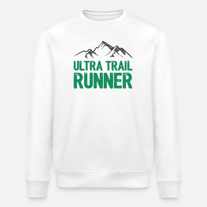 Ultra Trail Runner - Sweat bio ROLLER Stanley/Stella Unisexe - blanc