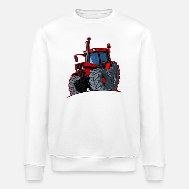 0856 Fall rote Grenze - Stanley/Stella Unisex Bio-Sweatshirt ROLLER - Weiß