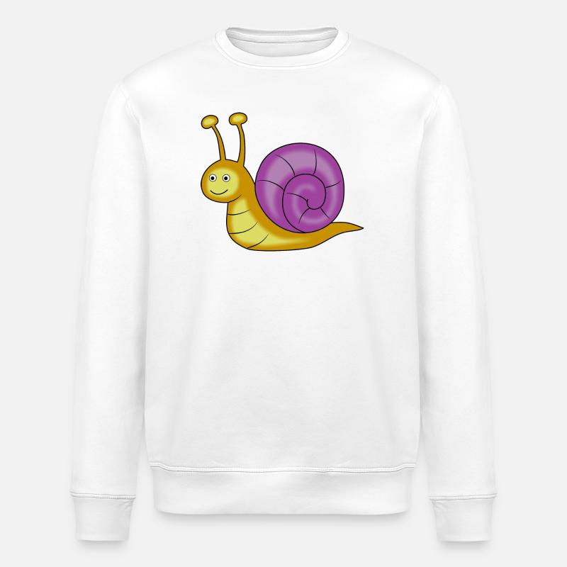 escargot - Sweat bio ROLLER Stanley/Stella Unisexe - blanc