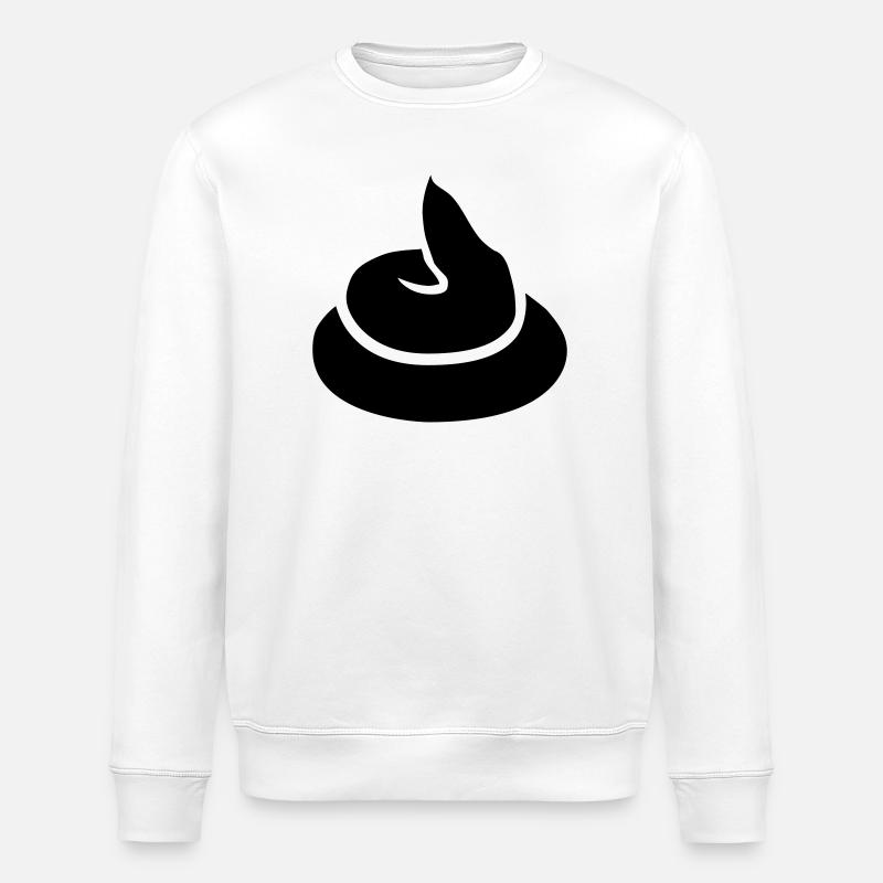 Scheißhaufen - Stanley/Stella Unisex Bio-Sweatshirt ROLLER - Weiß