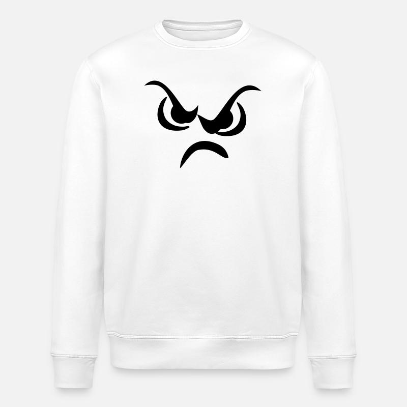 face - Stanley/Stella ROLLER Unisex Organic Sweatshirt - white