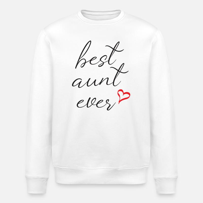 Meilleure tante de tous les temps - Sweat bio ROLLER Stanley/Stella Unisexe - blanc