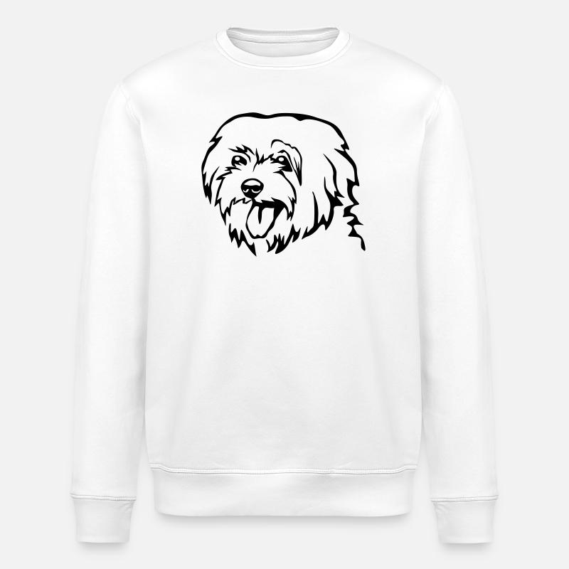 Tête maltaise - Sweat bio ROLLER Stanley/Stella Unisexe - blanc