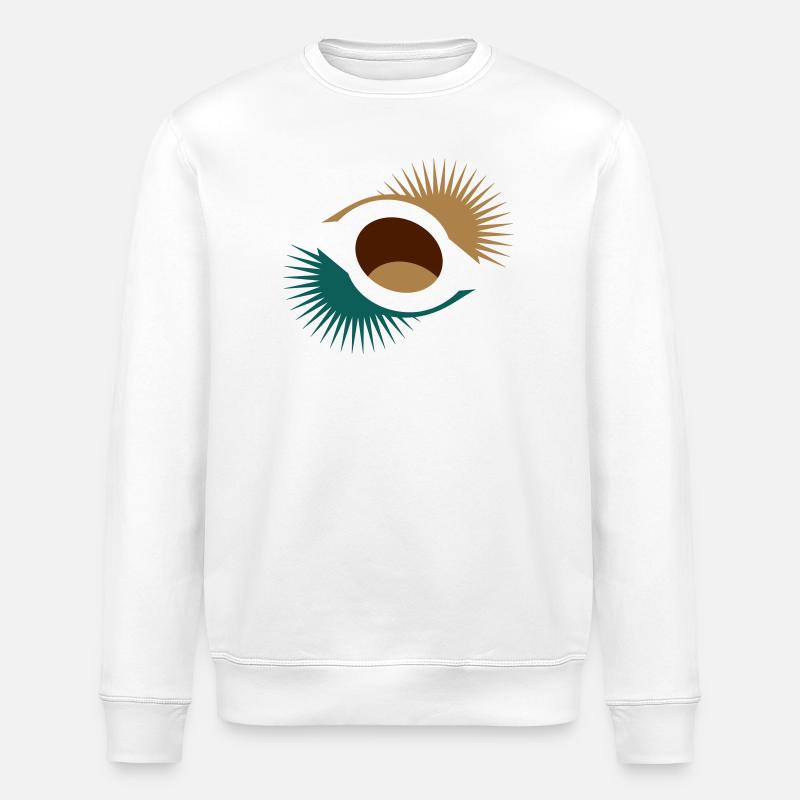 Châtaignier à coque abstraite - Sweat bio ROLLER Stanley/Stella Unisexe - blanc