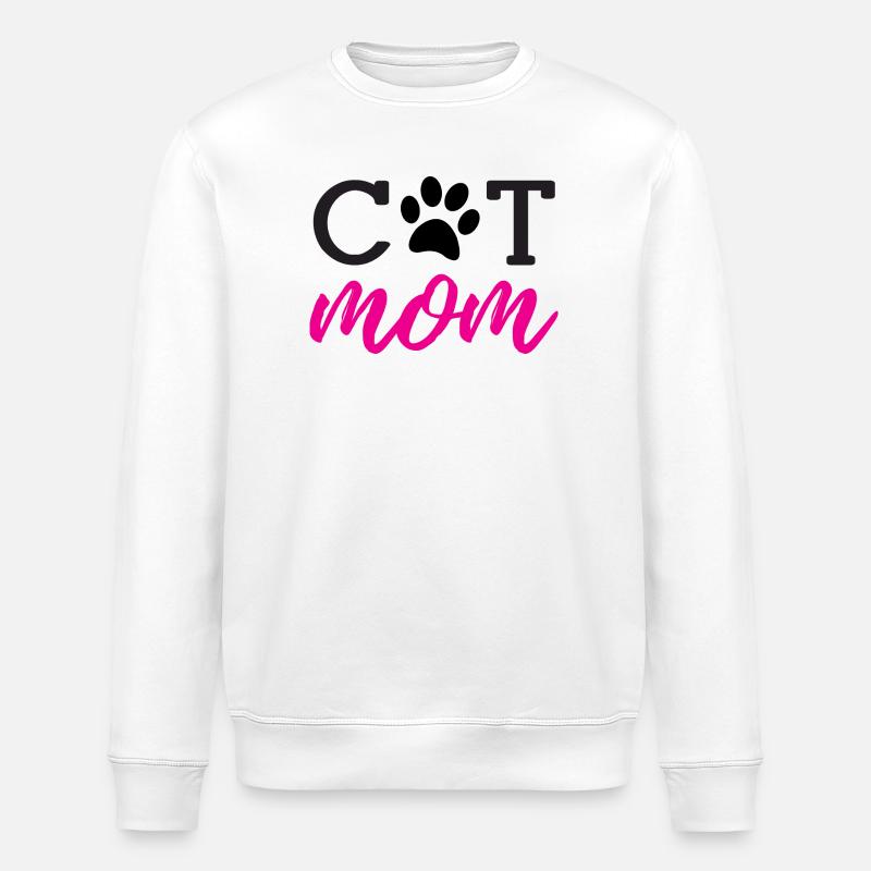Maman de chat - Sweat bio ROLLER Stanley/Stella Unisexe - blanc
