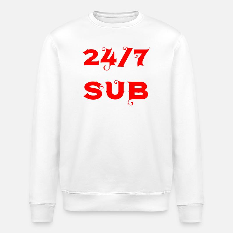 24/7 Sub - Sweat bio ROLLER Stanley/Stella Unisexe - blanc