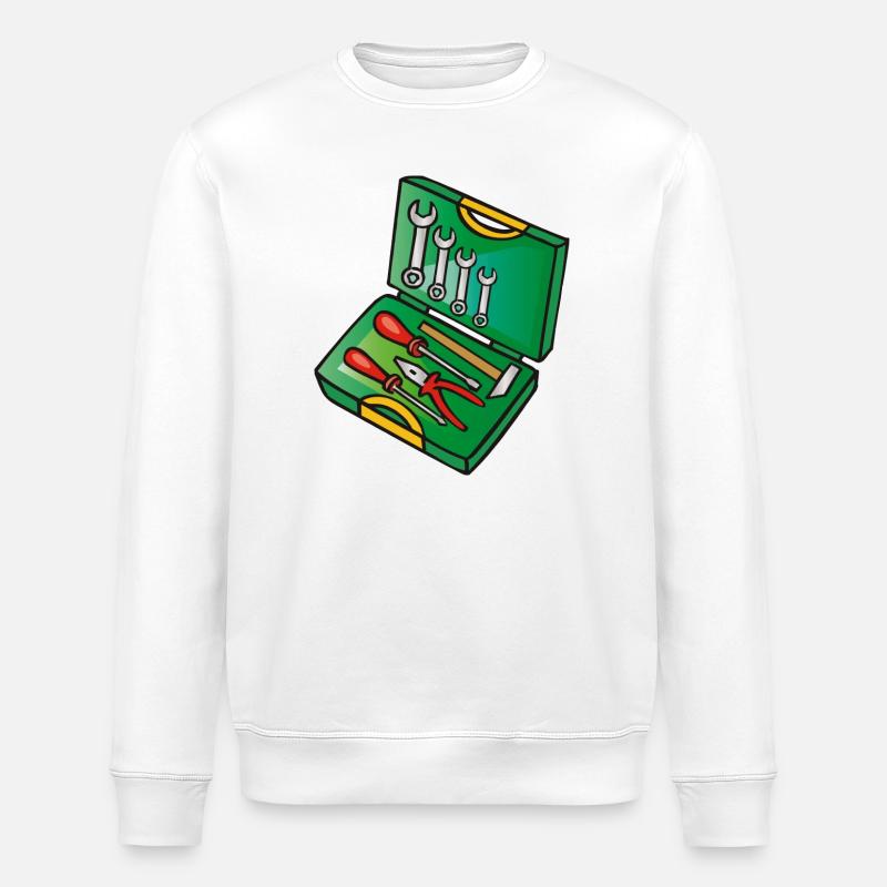 Werkzeugkiste | toolbox - Stanley/Stella Unisex Bio-Sweatshirt ROLLER - Weiß