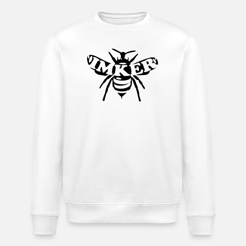 imker biene insekt - Stanley/Stella Unisex Bio-Sweatshirt ROLLER - Weiß