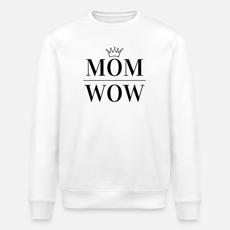 Abstract Geometry Pattern in Blue - Stanley/Stella ROLLER Unisex Organic Sweatshirt - white