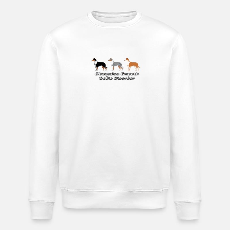 Obsessive Smooth Collie Disorder - Stanley/Stella Unisex Bio-Sweatshirt ROLLER - Weiß