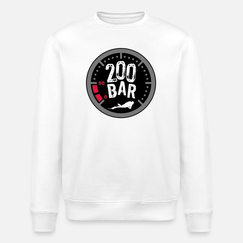 200Bar - Stanley/Stella Unisex Bio-Sweatshirt ROLLER - Weiß