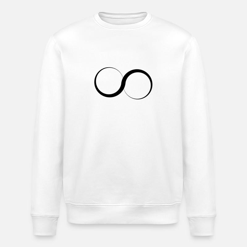 Unendlichkeit - Logo - Stanley/Stella Unisex Bio-Sweatshirt ROLLER - Weiß