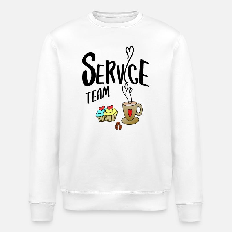 Service Team - Stanley/Stella Unisex Bio-Sweatshirt ROLLER - Weiß