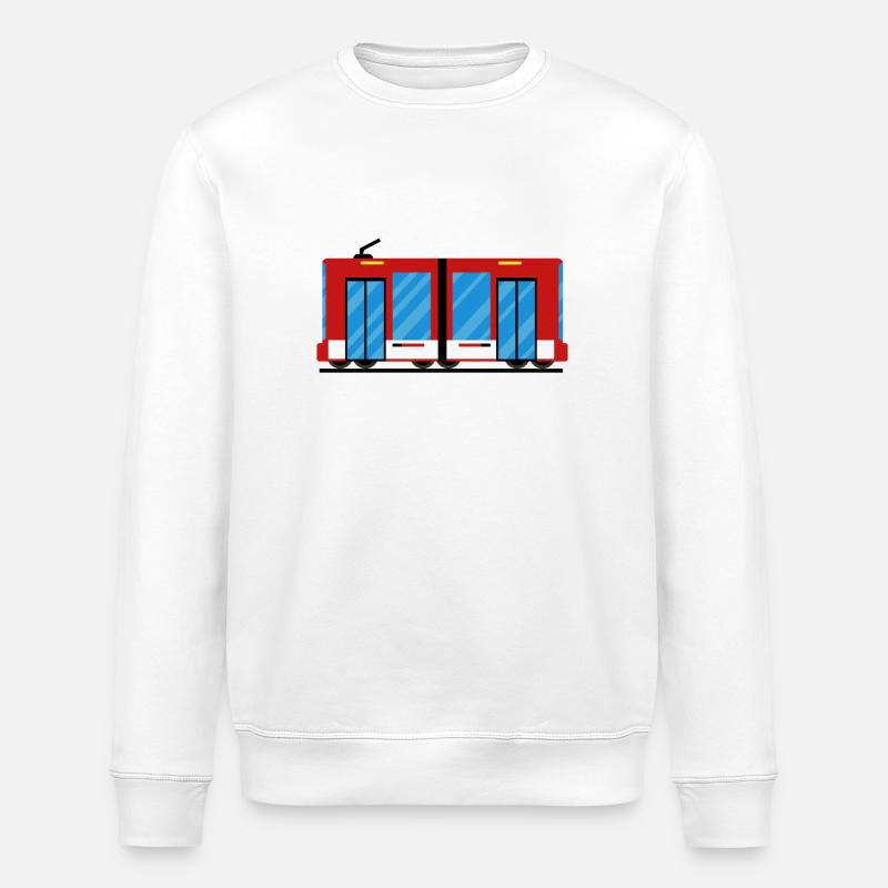 Tram tram train - Sweat bio ROLLER Stanley/Stella Unisexe - blanc