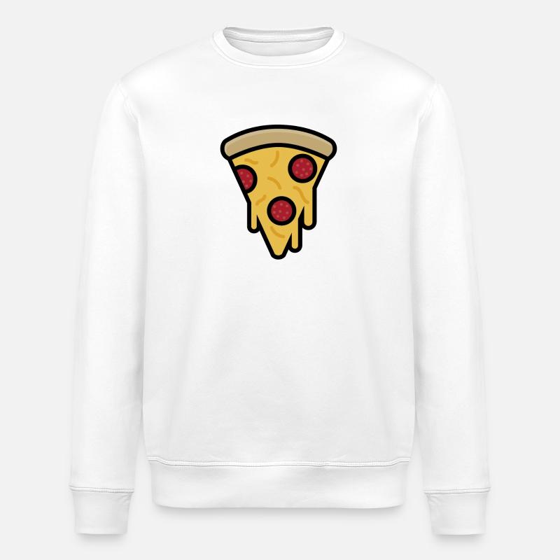 Tranche de pizza - Sweat bio ROLLER Stanley/Stella Unisexe - blanc