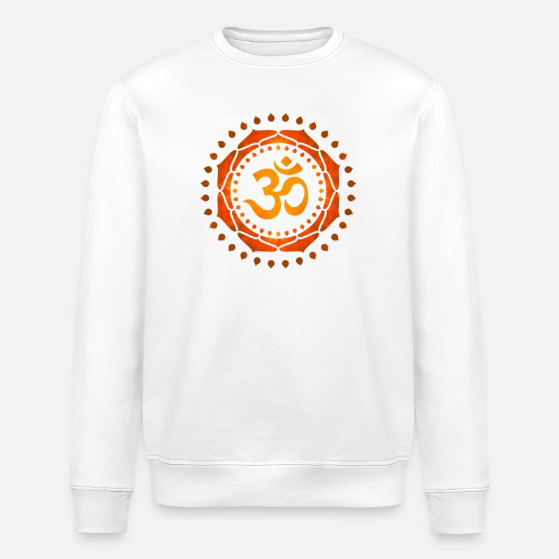 OM SYMBOL OM - Stanley/Stella Unisex Bio-Sweatshirt ROLLER - Weiß