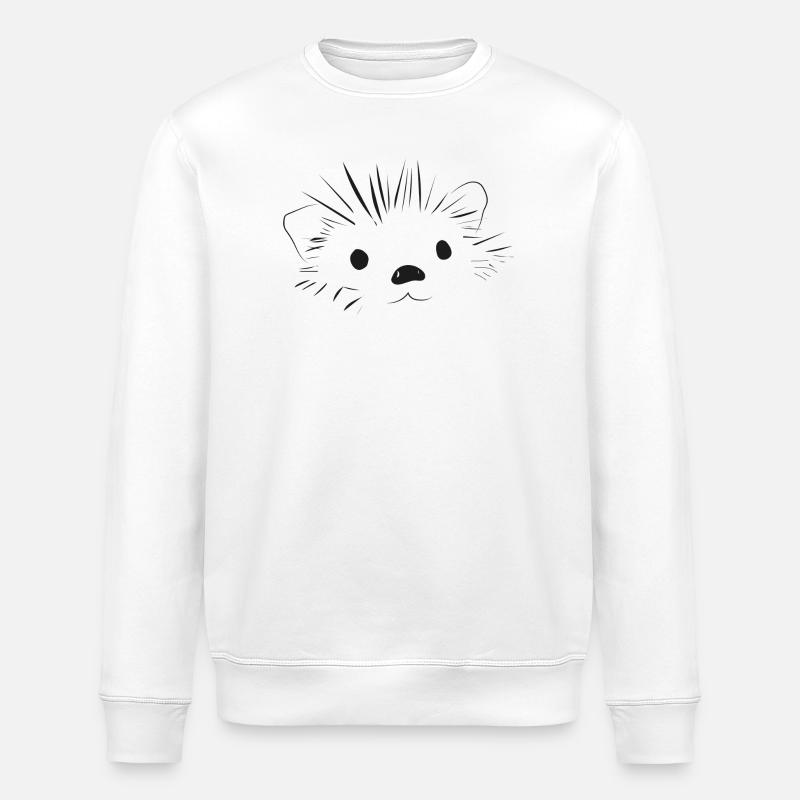 🦔 Mignon hérisson amour doux - Sweat bio ROLLER Stanley/Stella Unisexe - blanc