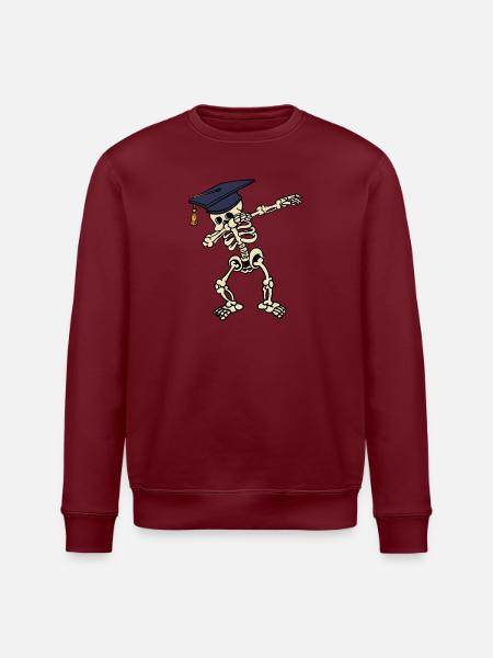 Matura Dab Schulabschluss Abiturient Abi Dabbing - Stanley/Stella Unisex Bio-Sweatshirt ROLLER - Weiß