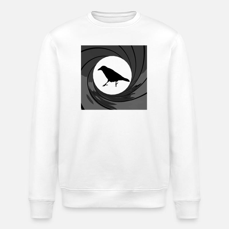 Bond crow - Stanley/Stella Unisex Bio-Sweatshirt ROLLER - Weiß