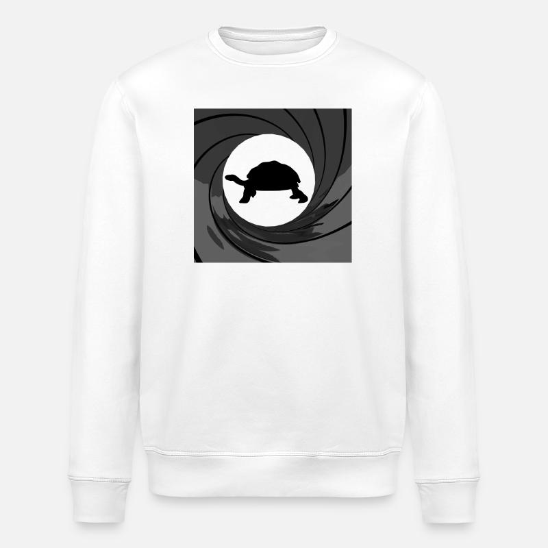 Bond turtle - Stanley/Stella ROLLER Unisex Organic Sweatshirt - white