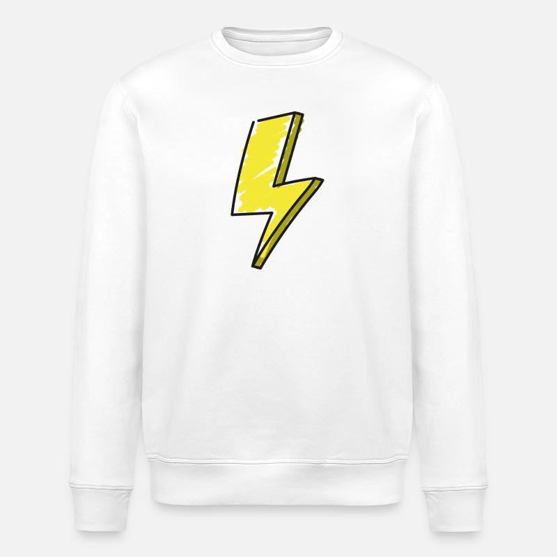 Blitz - Illustration - Stanley/Stella Unisex Bio-Sweatshirt ROLLER - Weiß
