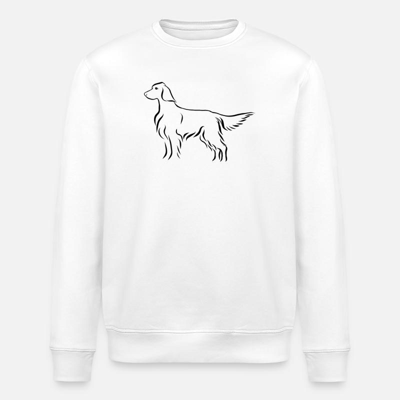 Setter stehend - Stanley/Stella Unisex Bio-Sweatshirt ROLLER - Weiß